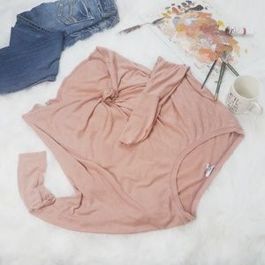Bar III Blush long sleeve tunic